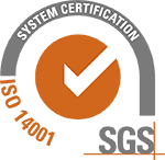 Certificado SGS ISO 14001